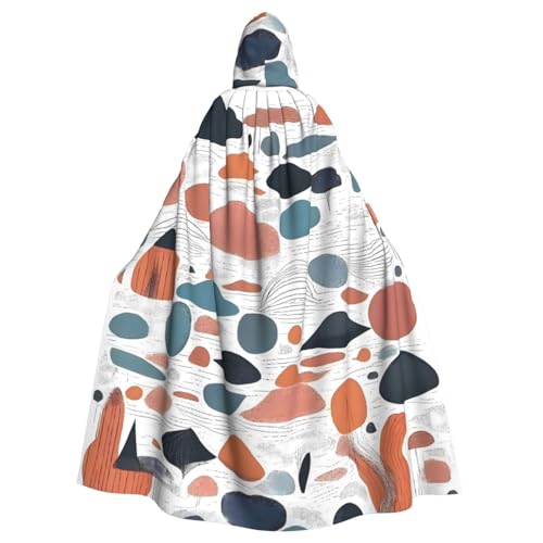 YYHHAOFA Interessanter Illustrationsdruck, Halloween-Umhang mit Kapuze, ohne Reißverschluss, bequem für Kostümpartys YYHHAOFA Interessanter Illustrationsdruck, Halloween-Umhang mit Kapuze, ohne Reißverschluss, bequem für Kostümpartys von YYHHAOFA