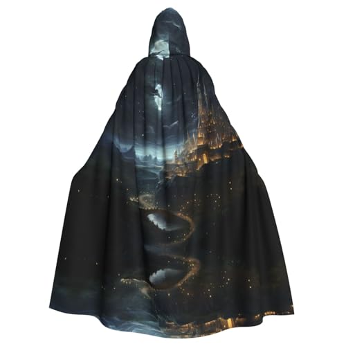 YYHHAOFA Interstellar Rifts Prints Halloween Erwachsene Kapuzenumhang für Cosplay, Kostümpartys und mehr von YYHHAOFA