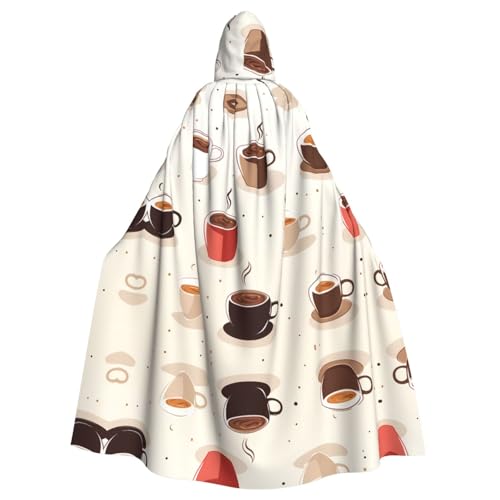 YYHHAOFA Kaffeetassen-Druck für Halloween, Erwachsene, Kapuzenumhang für Cosplay, Kostümpartys und mehr YYHHAOFA Kaffeetassen-Druck für Halloween, Erwachsene, Kapuzenumhang für Cosplay, Kostümpartys und mehr von YYHHAOFA