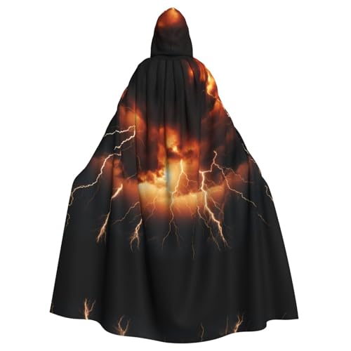 YYHHAOFA Kapuzenumhang mit Blitzmuster für Halloween, Erwachsene, für Cosplay, Kostümpartys und mehr YYHHAOFA Kapuzenumhang mit Blitzmuster für Halloween, Erwachsene, für Cosplay, Kostümpartys und mehr von YYHHAOFA