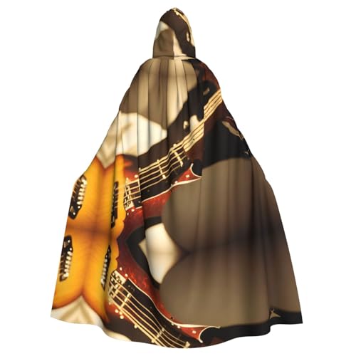 YYHHAOFA Kapuzenumhang mit Gitarren-Instrumenten für Halloween, Erwachsene, Party-Dekoration, Cosplay, Kostüme, Bühnenmaskerade YYHHAOFA Kapuzenumhang mit Gitarren-Instrumenten für Halloween, Erwachsene, Party-Dekoration, Cosplay, Kostüme, Bühnenmaskerade von YYHHAOFA
