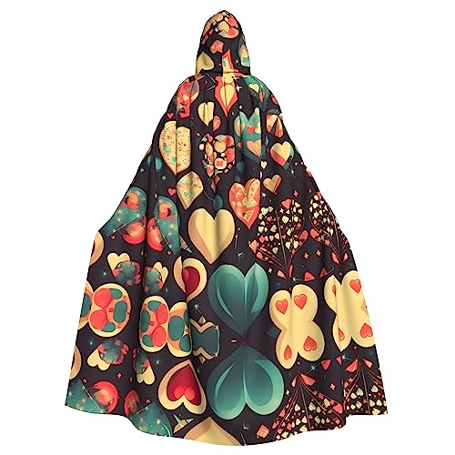 YYHHAOFA Kapuzenumhang mit Herzmotiv, für Halloween, Erwachsene, Party-Dekoration, Cosplay, Kostüme, Bühnenmaskerade YYHHAOFA Kapuzenumhang mit Herzmotiv, für Halloween, Erwachsene, Party-Dekoration, Cosplay, Kostüme, Bühnenmaskerade von YYHHAOFA