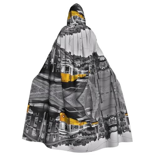 YYHHAOFA Kapuzenumhang mit Stadtzug, bedruckt, Halloween, Erwachsene, für Rollenspiele, Bühnenkostüme, Partys, pflegeleicht YYHHAOFA Kapuzenumhang mit Stadtzug, bedruckt, Halloween, Erwachsene, für Rollenspiele, Bühnenkostüme, Partys, pflegeleicht von YYHHAOFA