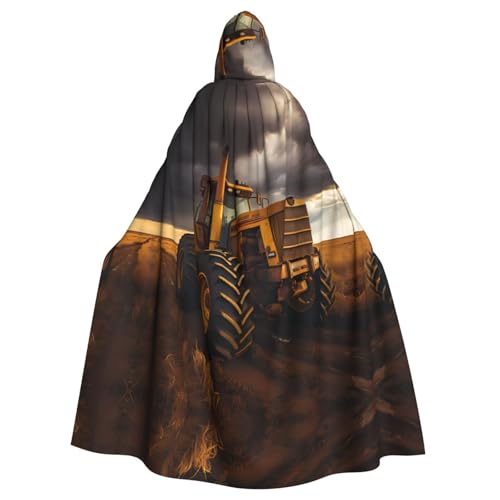 YYHHAOFA Kapuzenumhang mit Traktor im Feld, für Halloween, Erwachsene, Party-Dekoration, Cosplay, Kostüme, Bühnenmaskerade YYHHAOFA Kapuzenumhang mit Traktor im Feld, für Halloween, Erwachsene, Party-Dekoration, Cosplay, Kostüme, Bühnenmaskerade von YYHHAOFA