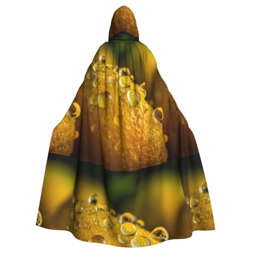 YYHHAOFA Kapuzenumhang mit Wassertropfenmuster, Halloween, Erwachsene, für Herren und Damen, Mantel, Rollenspiel von YYHHAOFA