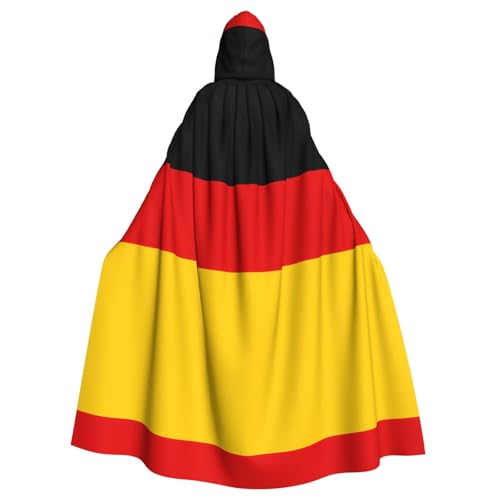 YYHHAOFA Kapuzenumhang mit deutscher Flagge, für Halloween, Erwachsene, Party-Dekoration, Cosplay, Kostüme, Bühnenmaskerade YYHHAOFA Kapuzenumhang mit deutscher Flagge, für Halloween, Erwachsene, Party-Dekoration, Cosplay, Kostüme, Bühnenmaskerade von YYHHAOFA