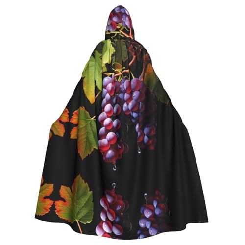 YYHHAOFA Kapuzenumhang mit frischen Trauben, für Halloween, Erwachsene, Party-Dekoration, Cosplay, Kostüme, Bühnenmaskerade YYHHAOFA Kapuzenumhang mit frischen Trauben, für Halloween, Erwachsene, Party-Dekoration, Cosplay, Kostüme, Bühnenmaskerade von YYHHAOFA