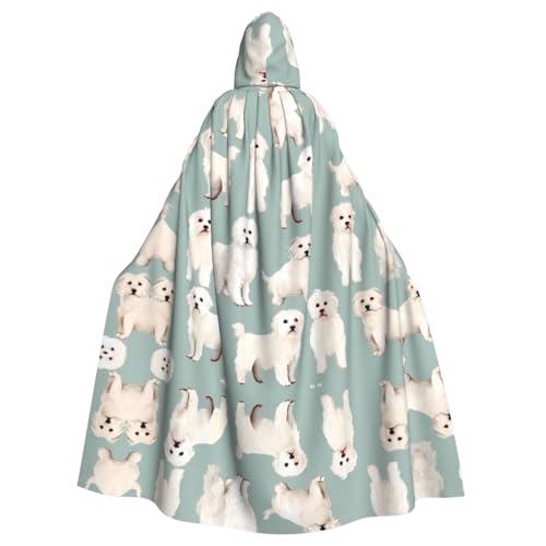 YYHHAOFA Kapuzenumhang mit kleinen weißen Hunden, für Halloween, Erwachsene, für Cosplay, Kostümpartys und mehr YYHHAOFA Kapuzenumhang mit kleinen weißen Hunden, für Halloween, Erwachsene, für Cosplay, Kostümpartys und mehr von YYHHAOFA