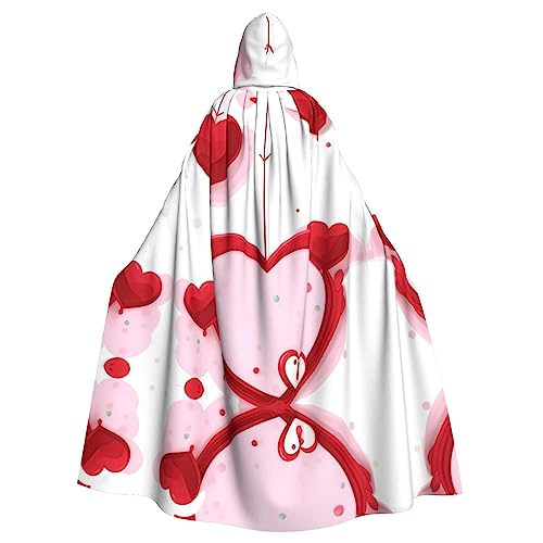 YYHHAOFA Kapuzenumhang mit rotem Herzmotiv, für Halloween, Erwachsene, Party-Dekoration, Cosplay, Kostüme, Bühnenmaskerade YYHHAOFA Kapuzenumhang mit rotem Herzmotiv, für Halloween, Erwachsene, Party-Dekoration, Cosplay, Kostüme, Bühnenmaskerade von YYHHAOFA