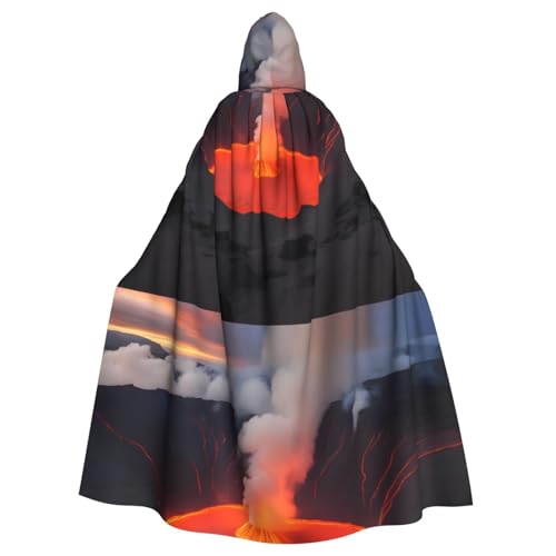YYHHAOFA Kilauea Halloween-Umhang mit Kapuze, Motiv: Vulkandruck, für Erwachsene, ohne Reißverschluss, bequem für Kostümpartys YYHHAOFA Kilauea Halloween-Umhang mit Kapuze, Motiv: Vulkandruck, für Erwachsene, ohne Reißverschluss, bequem für Kostümpartys von YYHHAOFA