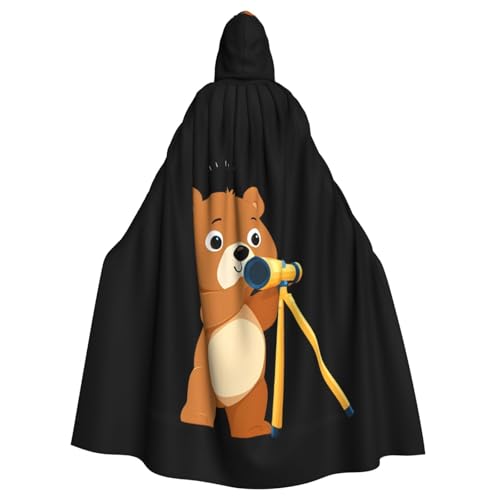 YYHHAOFA Kleiner Bär mit Teleskopdruck, Halloween-Umhang mit Kapuze, kein Reißverschluss, bequem für Kostümpartys YYHHAOFA Kleiner Bär mit Teleskopdruck, Halloween-Umhang mit Kapuze, kein Reißverschluss, bequem für Kostümpartys von YYHHAOFA