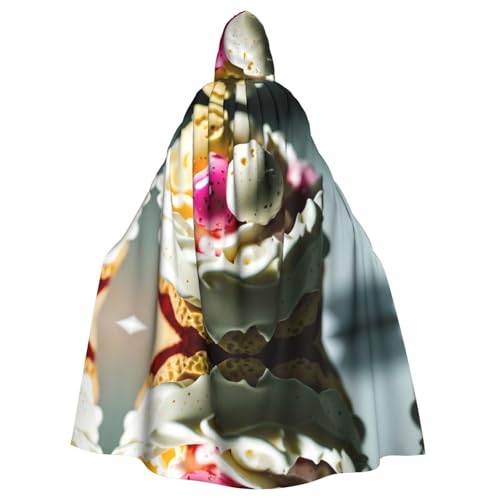 YYHHAOFA Köstlicher Eiscreme-Druck, Halloween, Erwachsenen-Kapuzenumhang für Party, Dekoration, Cosplay, Kostüme, Bühnenmaskerade YYHHAOFA Köstlicher Eiscreme-Druck, Halloween, Erwachsenen-Kapuzenumhang für Party, Dekoration, Cosplay, Kostüme, Bühnenmaskerade von YYHHAOFA