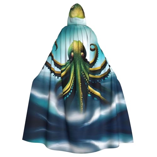 YYHHAOFA Kraken Natur-Ozean-Druck, Halloween-Umhang mit Kapuze, für Erwachsene, Party-Dekoration, Cosplay, Kostüme, Bühnenmaskerade YYHHAOFA Kraken Natur-Ozean-Druck, Halloween-Umhang mit Kapuze, für Erwachsene, Party-Dekoration, Cosplay, Kostüme, Bühnenmaskerade von YYHHAOFA