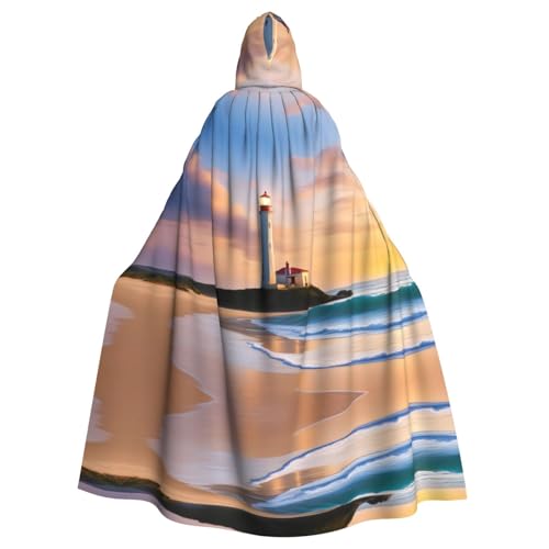 YYHHAOFA Leuchtturm-Strand-Druck, Halloween, Erwachsenen-Kapuzenumhang für Cosplay, Kostümpartys und mehr YYHHAOFA Leuchtturm-Strand-Druck, Halloween, Erwachsenen-Kapuzenumhang für Cosplay, Kostümpartys und mehr von YYHHAOFA