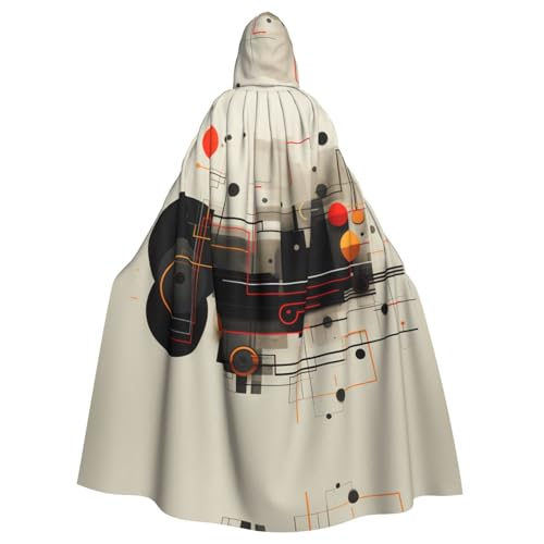 YYHHAOFA Lines and Shapes Prints Halloween Adult Hooded Cloak for Cosplay Costume Parties and More YYHHAOFA Lines and Shapes Prints Halloween Adult Hooded Cloak for Cosplay Costume Parties and More von YYHHAOFA