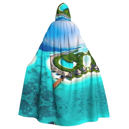 YYHHAOFA Malediven-Druck, Halloween, Erwachsenen-Kapuzenumhang für Cosplay, Kostümpartys und mehr YYHHAOFA Malediven-Druck, Halloween, Erwachsenen-Kapuzenumhang für Cosplay, Kostümpartys und mehr von YYHHAOFA