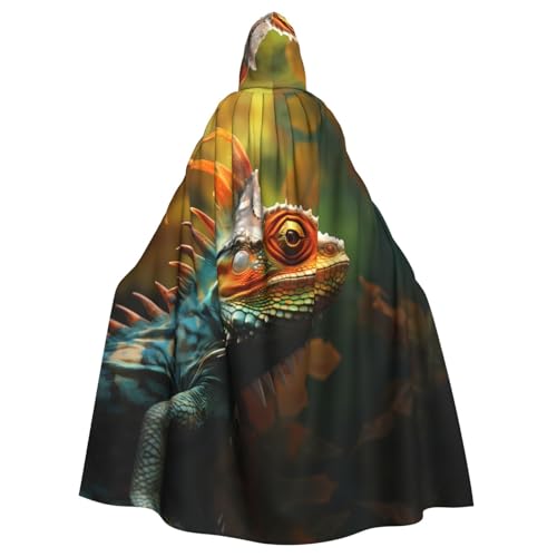 YYHHAOFA Mysterious Lizard Prints Halloween Erwachsene Kapuzenumhang für Cosplay, Kostümpartys und mehr YYHHAOFA Mysterious Lizard Prints Halloween Erwachsene Kapuzenumhang für Cosplay, Kostümpartys und mehr von YYHHAOFA