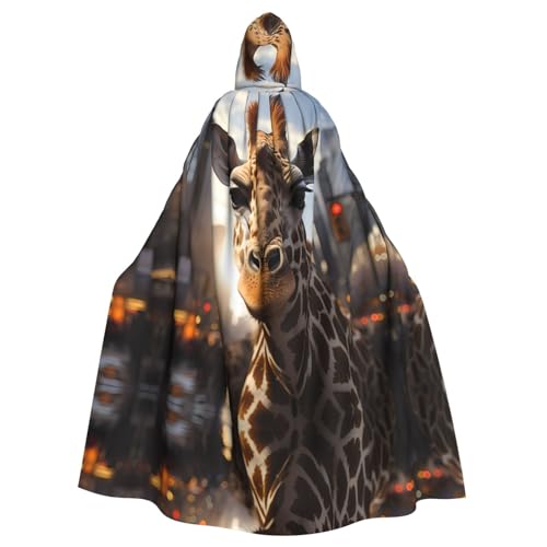 YYHHAOFA New York Giraffe Street Prints Halloween Erwachsene Kapuzenumhang für Party Dekoration Cosplay Kostüme Bühne Maskerade YYHHAOFA New York Giraffe Street Prints Halloween Erwachsene Kapuzenumhang für Party Dekoration Cosplay Kostüme Bühne Maskerade von YYHHAOFA