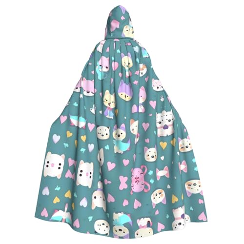 YYHHAOFA Niedlicher kleiner Fuchs-Druck, Halloween-Umhang mit Kapuze für Erwachsene, Cosplay, Kostümpartys und mehr YYHHAOFA Niedlicher kleiner Fuchs-Druck, Halloween-Umhang mit Kapuze für Erwachsene, Cosplay, Kostümpartys und mehr von YYHHAOFA