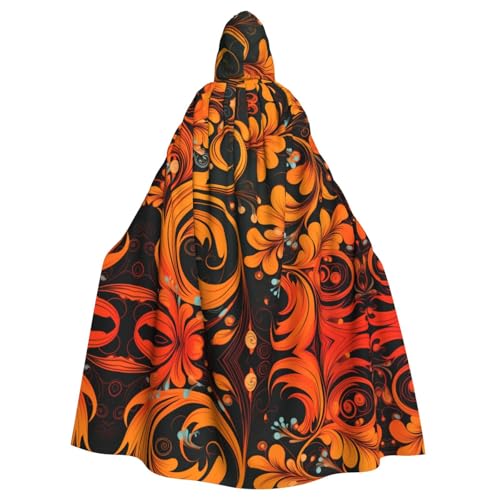 YYHHAOFA Orangefarbener Umhang mit arabesken Drucken, Halloween, Erwachsenen-Kapuzenumhang für Cosplay, Kostümpartys und mehr YYHHAOFA Orangefarbener Umhang mit arabesken Drucken, Halloween, Erwachsenen-Kapuzenumhang für Cosplay, Kostümpartys und mehr von YYHHAOFA