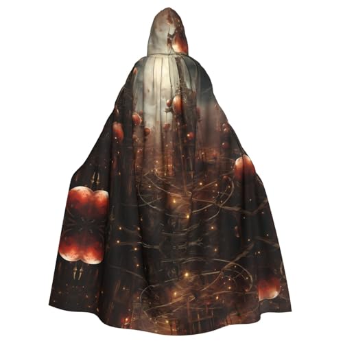 YYHHAOFA Order in chaos Prints Halloween Erwachsene Kapuzenumhang für Cosplay, Kostümpartys und mehr von YYHHAOFA