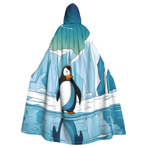 YYHHAOFA Pinguin-Antarktis-Eisdrucke, Halloween, Erwachsenen-Kapuzenumhang für Party, Dekoration, Cosplay, Kostüme, Bühnenmaskerade YYHHAOFA Pinguin-Antarktis-Eisdrucke, Halloween, Erwachsenen-Kapuzenumhang für Party, Dekoration, Cosplay, Kostüme, Bühnenmaskerade von YYHHAOFA