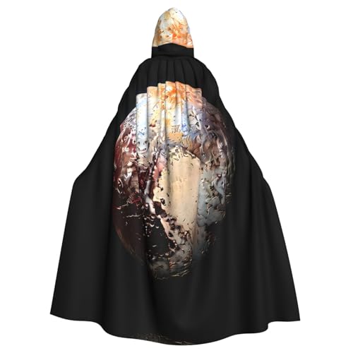 YYHHAOFA Pluto Image Prints Halloween Erwachsene Kapuzenumhang für Cosplay, Kostümpartys und mehr von YYHHAOFA