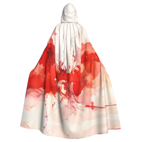 YYHHAOFA Roter Aquarell-Druck, Halloween, Erwachsenen-Kapuzenumhang für Cosplay, Kostümpartys und mehr YYHHAOFA Roter Aquarell-Druck, Halloween, Erwachsenen-Kapuzenumhang für Cosplay, Kostümpartys und mehr von YYHHAOFA