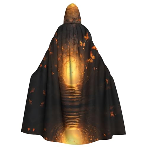 YYHHAOFA Schmetterlingspuren für Halloween, Erwachsene, Kapuzenumhang für Cosplay, Kostümpartys und mehr YYHHAOFA Schmetterlingspuren für Halloween, Erwachsene, Kapuzenumhang für Cosplay, Kostümpartys und mehr von YYHHAOFA