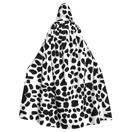 YYHHAOFA Schwarzer Leopardenmuster-Druck, Halloween, Erwachsenen-Kapuzenumhang für Party, Dekoration, Cosplay, Kostüme, Bühnenmaskerade YYHHAOFA Schwarzer Leopardenmuster-Druck, Halloween, Erwachsenen-Kapuzenumhang für Party, Dekoration, Cosplay, Kostüme, Bühnenmaskerade von YYHHAOFA