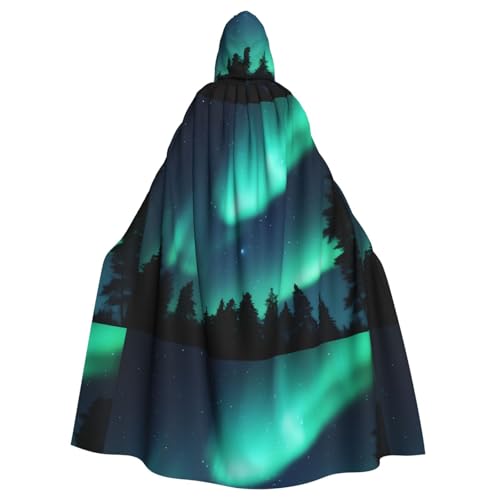 YYHHAOFA Sky Aurora Muster Halloween Erwachsene Kapuzenumhang Herren und Damen Kleidung Mantle Rollenspiel YYHHAOFA Sky Aurora Muster Halloween Erwachsene Kapuzenumhang Herren und Damen Kleidung Mantle Rollenspiel von YYHHAOFA