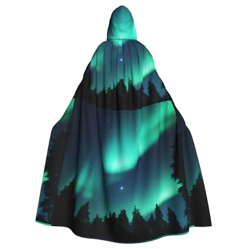 YYHHAOFA Sky Aurora Muster Halloween Erwachsene Kapuzenumhang Herren und Damen Kleidung Mantle Rollenspiel YYHHAOFA Sky Aurora Muster Halloween Erwachsene Kapuzenumhang Herren und Damen Kleidung Mantle Rollenspiel von YYHHAOFA