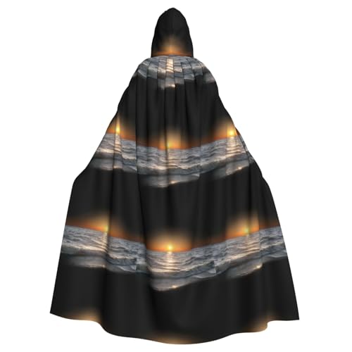 YYHHAOFA Sonnenuntergang Meer Muster Halloween Erwachsene Kapuzenumhang Herren- und Damenbekleidung Mantel Rollenspiel YYHHAOFA Sonnenuntergang Meer Muster Halloween Erwachsene Kapuzenumhang Herren- und Damenbekleidung Mantel Rollenspiel von YYHHAOFA
