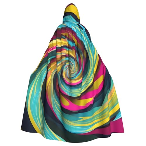 YYHHAOFA Spirale, optische Täuschung, Gif-Druck, Halloween, Erwachsene, Kapuzenumhang für Cosplay, Kostümpartys und mehr YYHHAOFA Spirale, optische Täuschung, Gif-Druck, Halloween, Erwachsene, Kapuzenumhang für Cosplay, Kostümpartys und mehr von YYHHAOFA