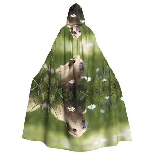 YYHHAOFA Süßer Meerschweinchen-Druck, Halloween, Erwachsenen-Kapuzenumhang für Rollenspiele, Bühnenkostüme, Partys, pflegeleicht YYHHAOFA Süßer Meerschweinchen-Druck, Halloween, Erwachsenen-Kapuzenumhang für Rollenspiele, Bühnenkostüme, Partys, pflegeleicht von YYHHAOFA