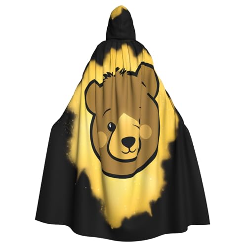 YYHHAOFA The Little Bear In The Gold Powder Pattern Halloween Adult Hooded Cape Men And Women'S Clothing Mantle Role-Playing YYHHAOFA The Little Bear In The Gold Powder Pattern Halloween Adult Hooded Cape Men And Women'S Clothing Mantle Role-Playing von YYHHAOFA