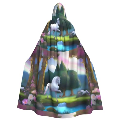 YYHHAOFA The Unicorn Of The Forest Printing Halloween Adult Hooded Cape Cloak No Zipper, Comfortable For Costume Parties YYHHAOFA The Unicorn Of The Forest Printing Halloween Adult Hooded Cape Cloak No Zipper, Comfortable For Costume Parties von YYHHAOFA