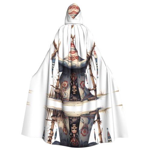 YYHHAOFA Traditionelle Zelte und Totems, bedruckt, Halloween, Erwachsene, Kapuzenumhang für Cosplay, Kostümpartys und mehr YYHHAOFA Traditionelle Zelte und Totems, bedruckt, Halloween, Erwachsene, Kapuzenumhang für Cosplay, Kostümpartys und mehr von YYHHAOFA