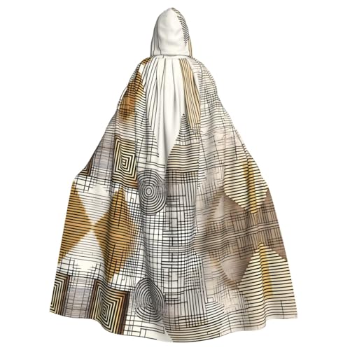 YYHHAOFA Umhang mit Kapuze für Erwachsene, Mathe-Symbole, für Halloween, Party, Dekoration, Cosplay, Kostüme, Bühnenmaskerade von YYHHAOFA