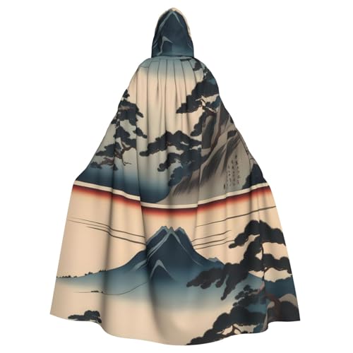 YYHHAOFA Umhang mit Kapuze für Erwachsene, Motiv: Berg- und Kiefernbaum, kein Reißverschluss, bequem für Kostümpartys YYHHAOFA Umhang mit Kapuze für Erwachsene, Motiv: Berg- und Kiefernbaum, kein Reißverschluss, bequem für Kostümpartys von YYHHAOFA