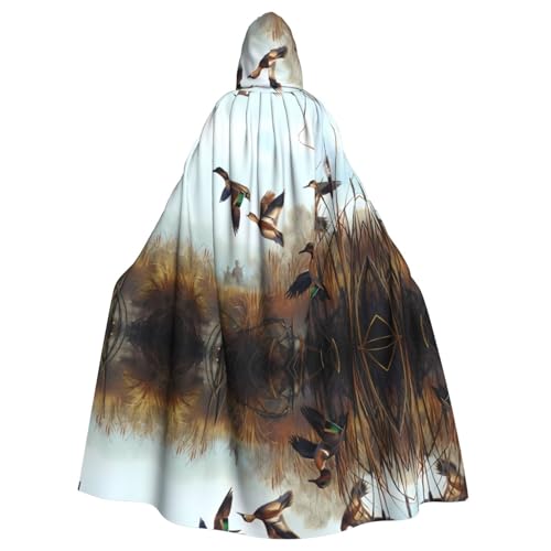 YYHHAOFA Umhang mit Kapuze für Erwachsene, Motiv: Jagd, fliegender Wild-Druck, Halloween, für Rollenspiele, Bühnenkostüme, Partys, pflegeleicht YYHHAOFA Umhang mit Kapuze für Erwachsene, Motiv: Jagd, fliegender Wild-Druck, Halloween, für Rollenspiele, Bühnenkostüme, Partys, pflegeleicht von YYHHAOFA