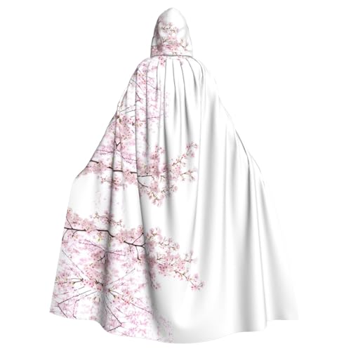 YYHHAOFA Umhang mit Kapuze für Erwachsene, Motiv: Kirschblüten, Baumdruck, Halloween, für Rollenspiele, Bühnenkostüme, Partys, pflegeleicht YYHHAOFA Umhang mit Kapuze für Erwachsene, Motiv: Kirschblüten, Baumdruck, Halloween, für Rollenspiele, Bühnenkostüme, Partys, pflegeleicht von YYHHAOFA