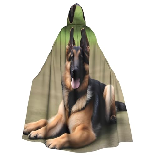 YYHHAOFA Umhang mit Kapuze für Halloween, Erwachsene, Motiv: Deutscher Schäferhund, für Party, Dekoration, Cosplay, Kostüme, Bühnenmaskerade YYHHAOFA Umhang mit Kapuze für Halloween, Erwachsene, Motiv: Deutscher Schäferhund, für Party, Dekoration, Cosplay, Kostüme, Bühnenmaskerade von YYHHAOFA