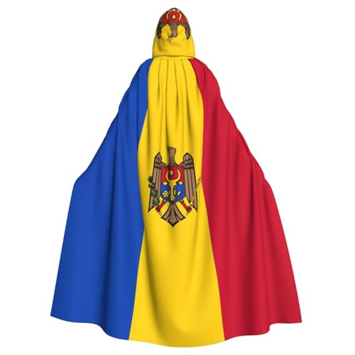 YYHHAOFA Umhang mit Kapuze für Halloween, Erwachsene, Motiv: Flagge Moldawiens, für Cosplay, Kostümpartys und mehr YYHHAOFA Umhang mit Kapuze für Halloween, Erwachsene, Motiv: Flagge Moldawiens, für Cosplay, Kostümpartys und mehr von YYHHAOFA