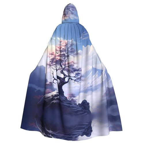 YYHHAOFA Umhang mit Kapuze für Halloween, Erwachsene, Motiv: Schneebaum, Berg, Landschaft, für Cosplay, Kostümpartys und mehr YYHHAOFA Umhang mit Kapuze für Halloween, Erwachsene, Motiv: Schneebaum, Berg, Landschaft, für Cosplay, Kostümpartys und mehr von YYHHAOFA