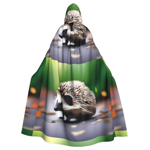 YYHHAOFA Umhang mit Kapuze und Aufdruck "A Little Igel", für Erwachsene, kein Reißverschluss, bequem für Kostümpartys YYHHAOFA Umhang mit Kapuze und Aufdruck "A Little Igel", für Erwachsene, kein Reißverschluss, bequem für Kostümpartys von YYHHAOFA