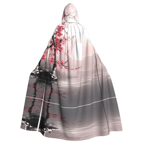YYHHAOFA Umhang mit Kapuze und Bambus- und Kirschblüten-Baum, Zen-Druck, Halloween, Erwachsene, für Cosplay, Kostümpartys und mehr YYHHAOFA Umhang mit Kapuze und Bambus- und Kirschblüten-Baum, Zen-Druck, Halloween, Erwachsene, für Cosplay, Kostümpartys und mehr von YYHHAOFA