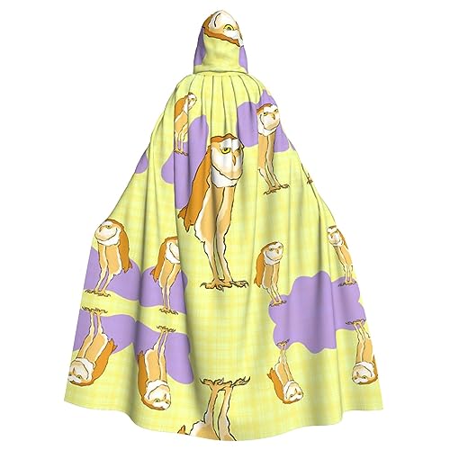 YYHHAOFA Umhang mit Kapuze und Eulenaufdruck, stehend, für Erwachsene, für Party, Cosplay, Kostüm, Bühne, Maskenball YYHHAOFA Umhang mit Kapuze und Eulenaufdruck, stehend, für Erwachsene, für Party, Cosplay, Kostüm, Bühne, Maskenball von YYHHAOFA