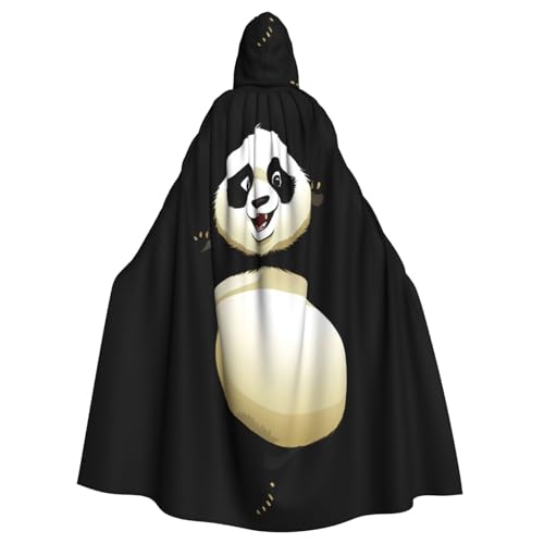 YYHHAOFA Umhang mit Kapuze und Panda-Motiv "Dancing The Yangko", für Erwachsene, ohne Reißverschluss, bequem für Kostümpartys von YYHHAOFA