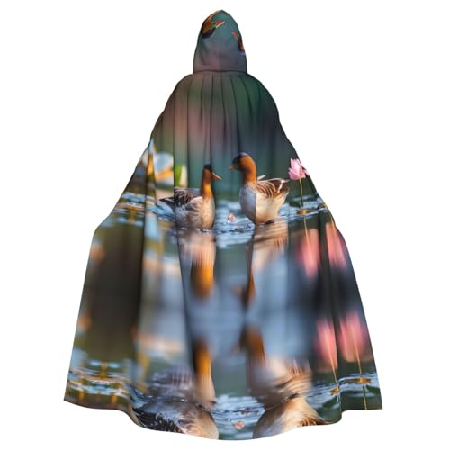 YYHHAOFA Umhang mit Mandarinen-Enten im Wasserdruck, Halloween, Erwachsenen-Kapuzenumhang für Party, Dekoration, Cosplay, Kostüme, Bühnenmaskerade YYHHAOFA Umhang mit Mandarinen-Enten im Wasserdruck, Halloween, Erwachsenen-Kapuzenumhang für Party, Dekoration, Cosplay, Kostüme, Bühnenmaskerade von YYHHAOFA